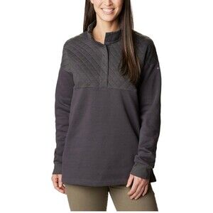 Columbia Women's Hart Mountain Quilted 1/2 Snap Sweater Size Small #561